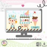 لعبة عربة الايسكريم (أولاد)