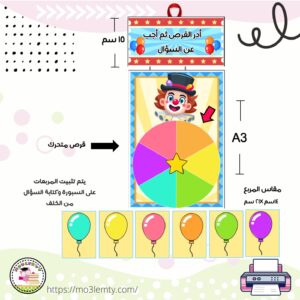 القرص الدوار والاسئلة السرك (ع)-منتج مطبوع
