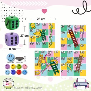 لعبة الافعي والسلالم-منتج مطبوع